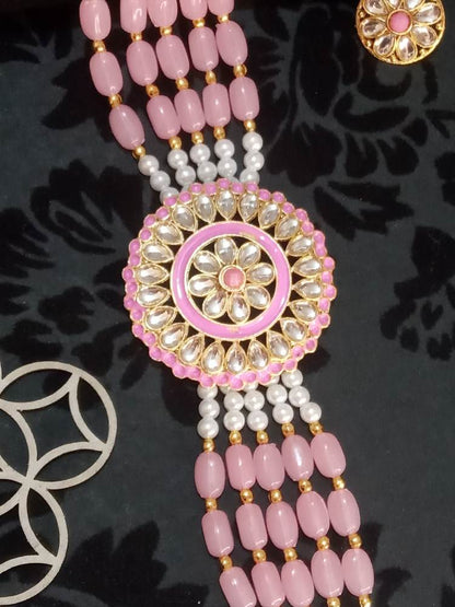 CHITRAANGADAA PINK JEWELLERY SET